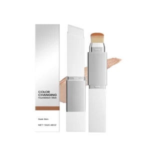Dark Skin Color-Changing Foundation Stick - Buildable Coverage - Dark